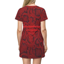 Load image into Gallery viewer, Strawberry T-shirt Dress