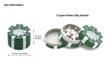 Load image into Gallery viewer, 3 Layers Poker Chip Herb Grinder