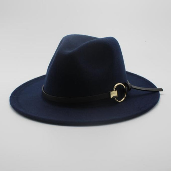 Kentucky Derby Classical Gentleman Wide Brim Felt Wool Fedora