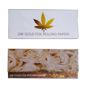 10PCS/Box 24K Golden Rolling Paper