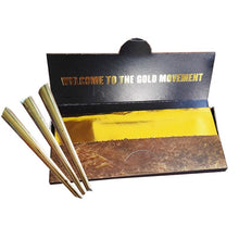 Load image into Gallery viewer, 10PCS/Box 24K Golden Rolling Paper