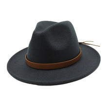 Load image into Gallery viewer, Classical Wide Brim Felt Floppy Cloche Cap